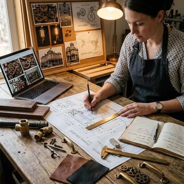 diy steampunk desk
