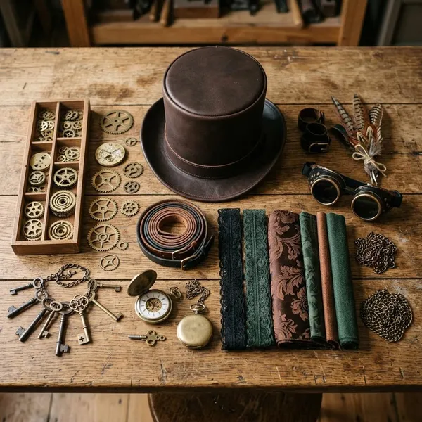 how to decorate a steampunk hat