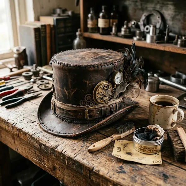 How to decorate a steampunk hat