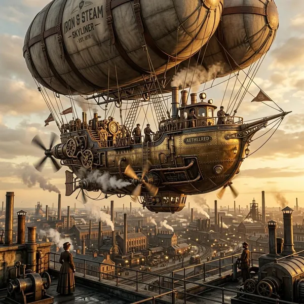 steampunk airship