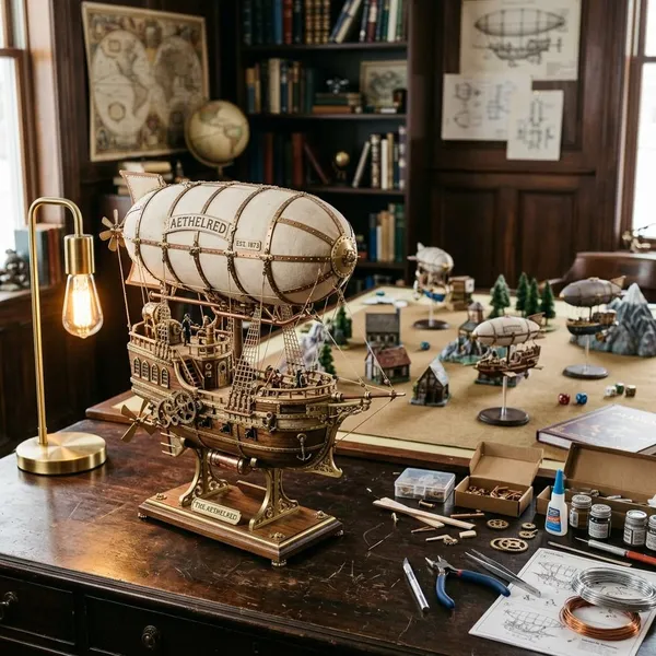 Types of steampunk airship models