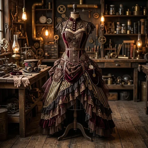 steampunk ball gown