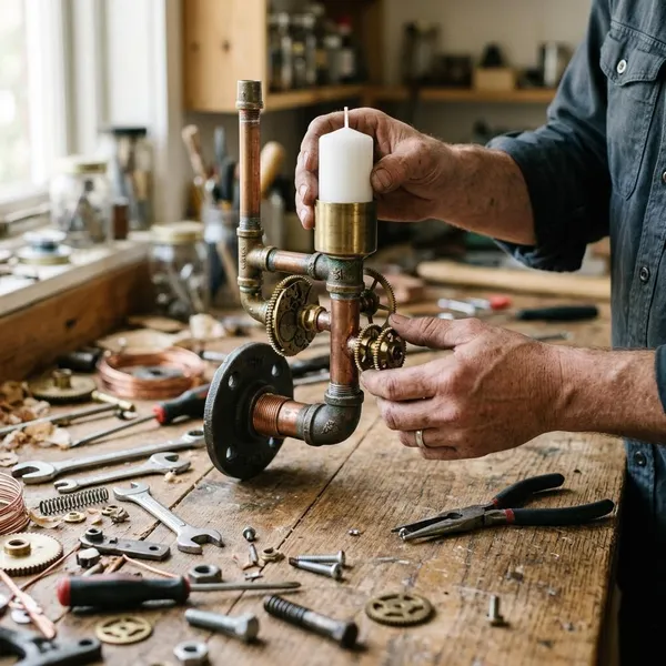 How to use steampunk candle holders safely