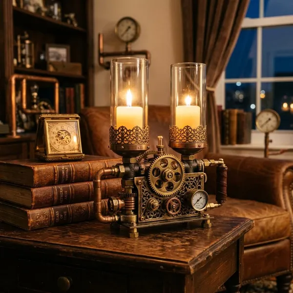 How to make a steampunk candle holder