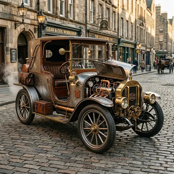 steampunk car