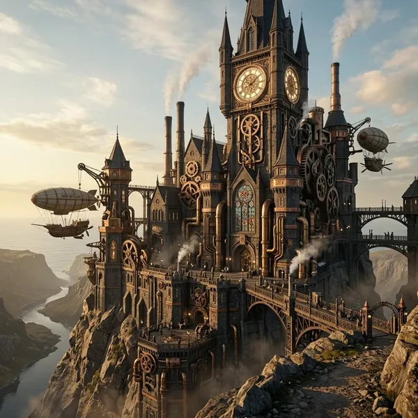 steampunk castle