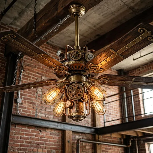 steampunk ceiling fan