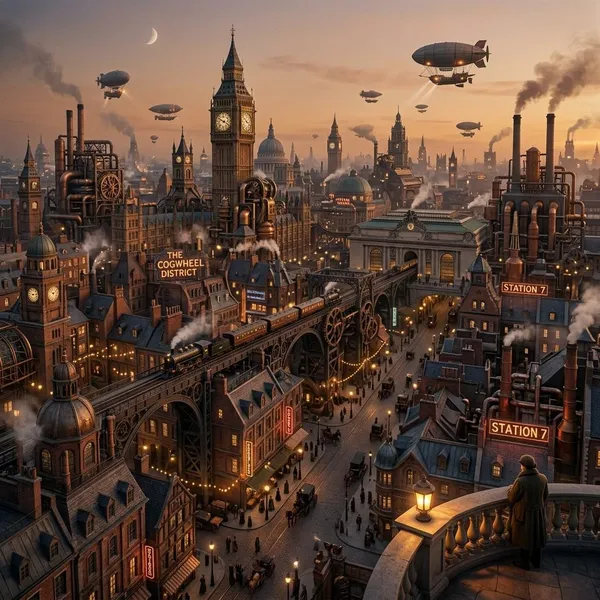 How to design a believable steampunk city