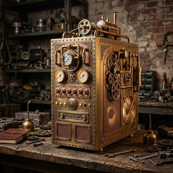 steampunk computer case