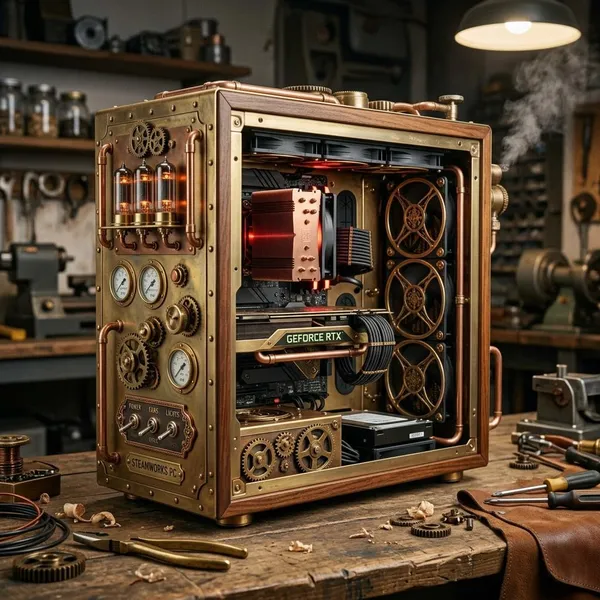 Best materials for a steampunk computer case