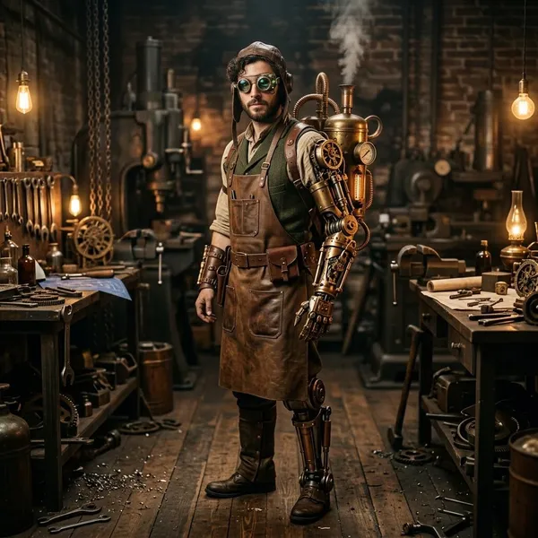 steampunk cyborg