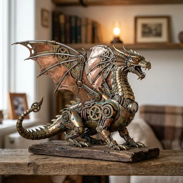 Best materials for steampunk dragon statues