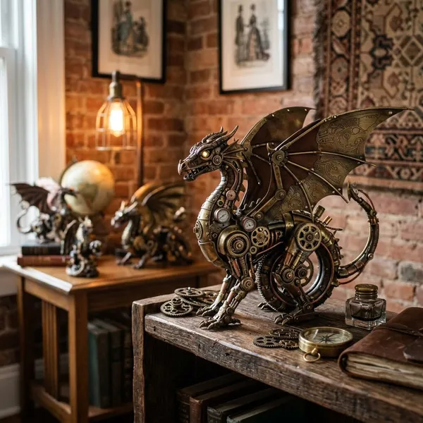 Best materials for steampunk dragon statues