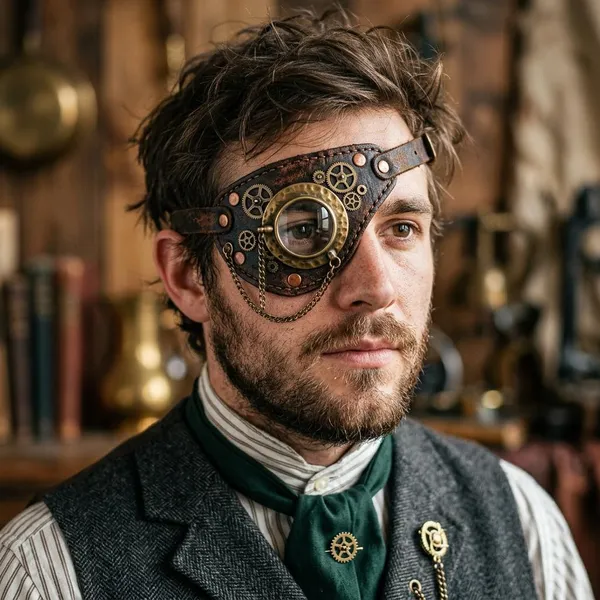 Popular steampunk eye patch styles