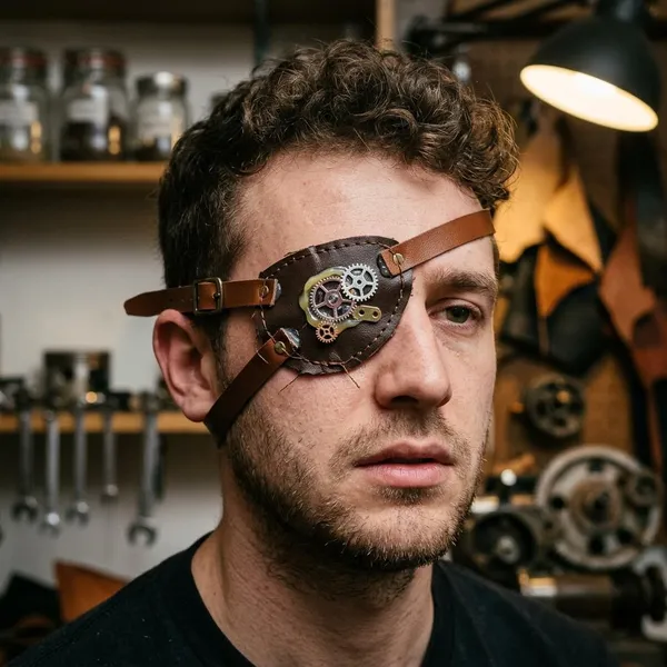How to style a steampunk eye patch