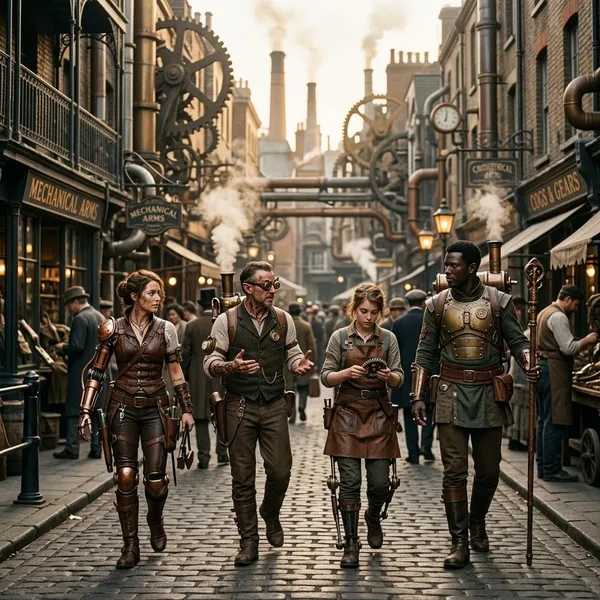 steampunk fantasy race