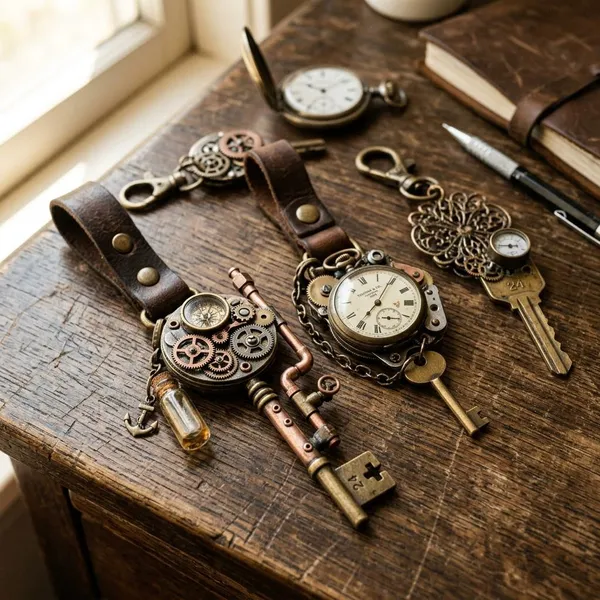 steampunk keychain