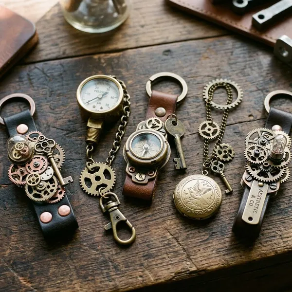 What makes a keychain steampunk