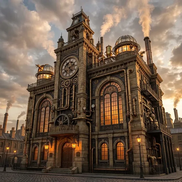 How to design a steampunk laboratory building