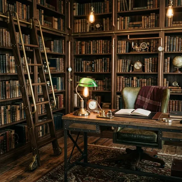 What makes a library look steampunk