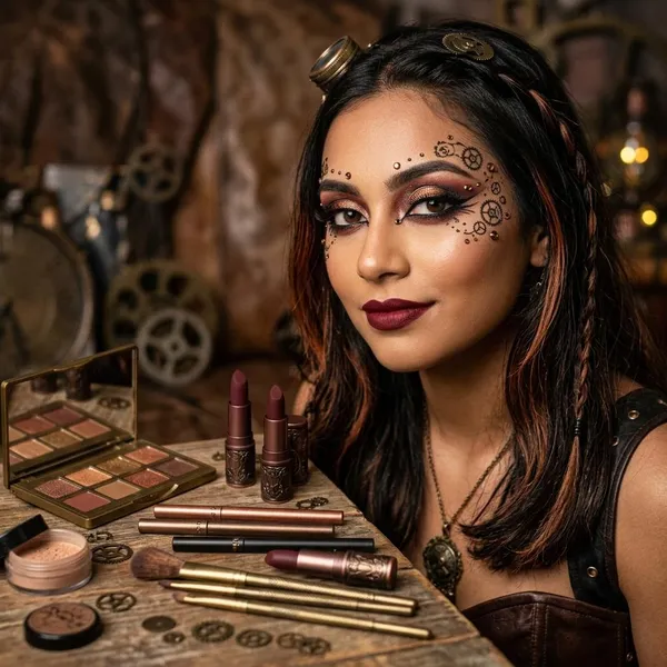 What does steampunk makeup look like?