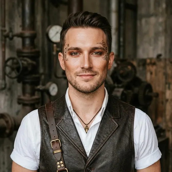 steampunk makeup for men