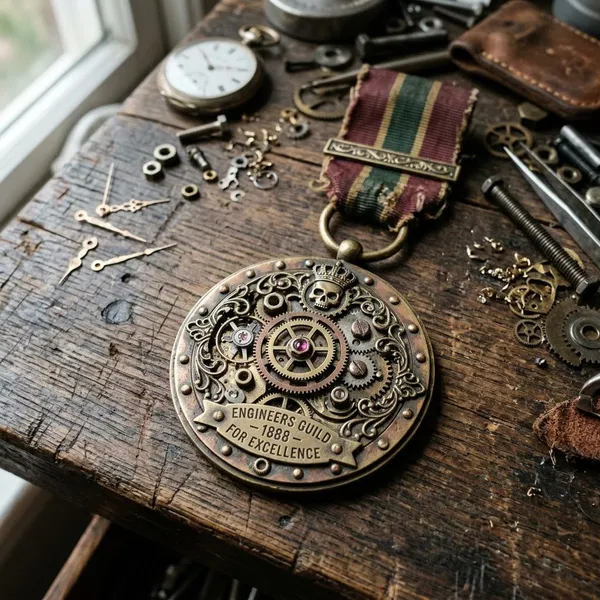 steampunk medals