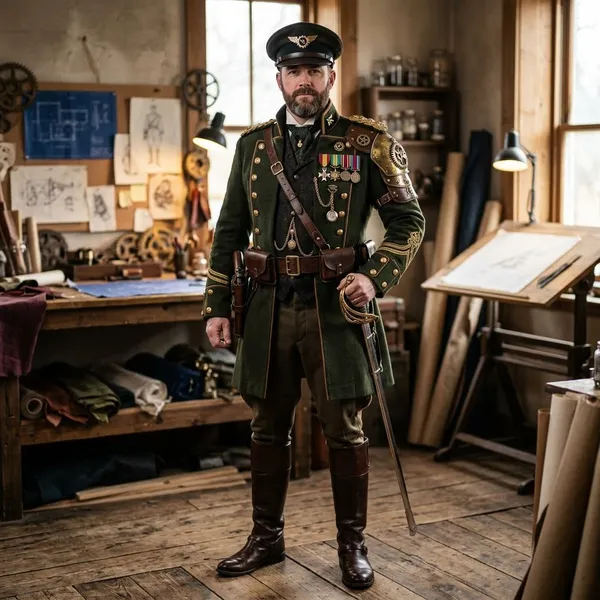 How to build a steampunk military uniform