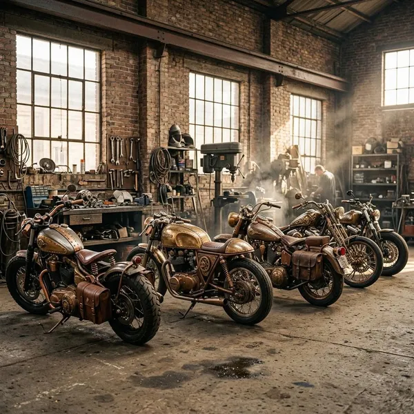 steampunk motorcycle