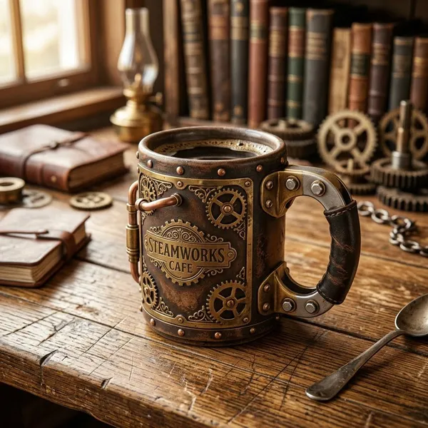 steampunk mug