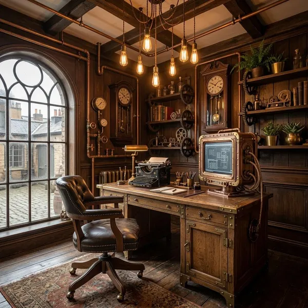 steampunk office