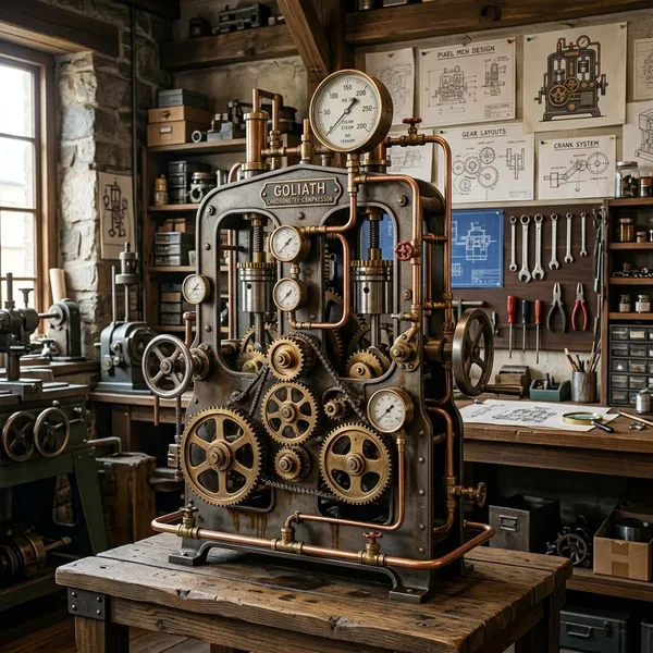 How to create steampunk pixel art