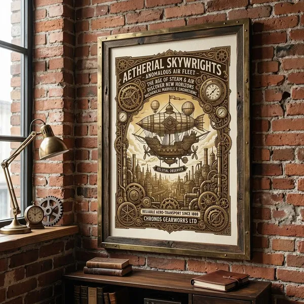 steampunk poster art