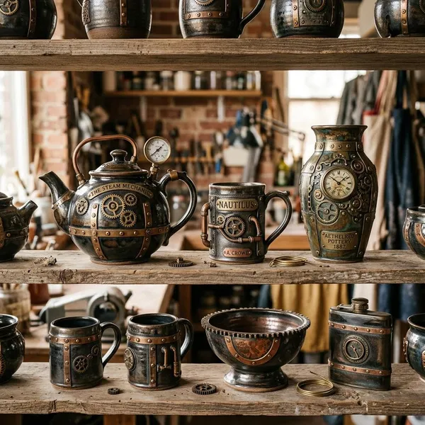 Popular types of steampunk pottery