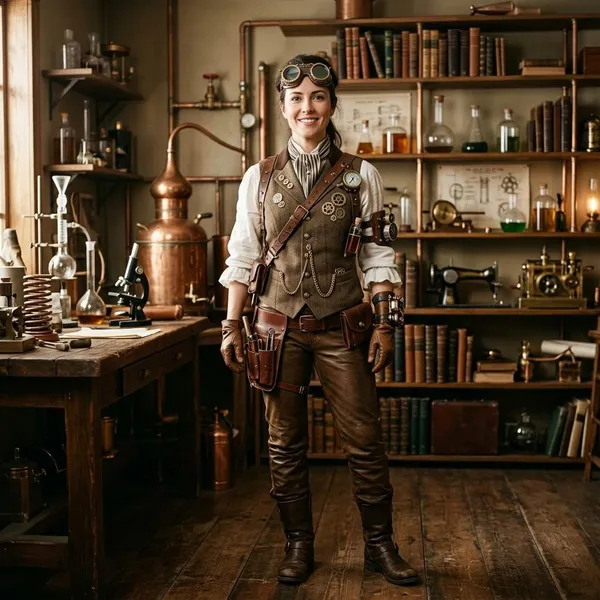 How to create a steampunk scientist outfit