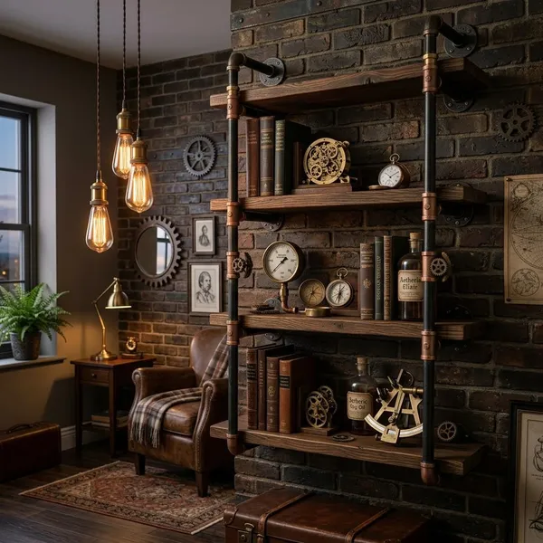 steampunk shelves