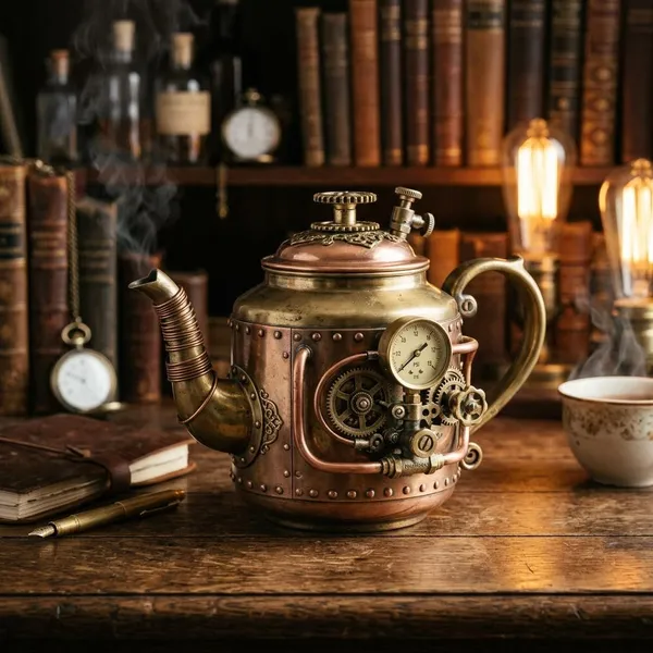 steampunk teapot