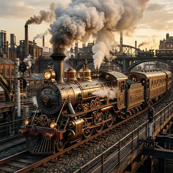steampunk train