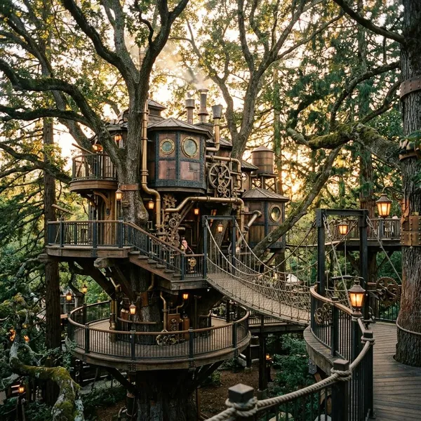 steampunk tree house