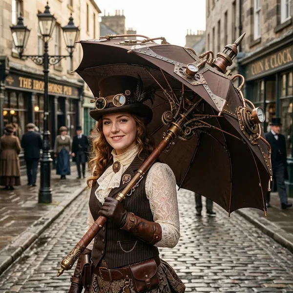 steampunk umbrella