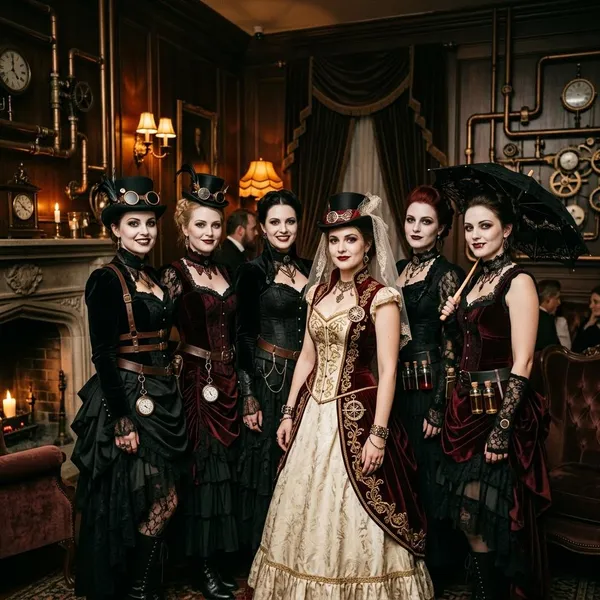 Build the steampunk vampire look