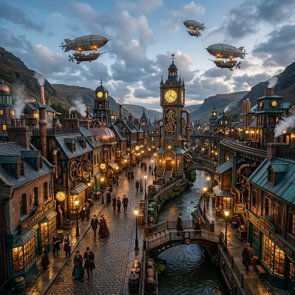 How to design a steampunk village