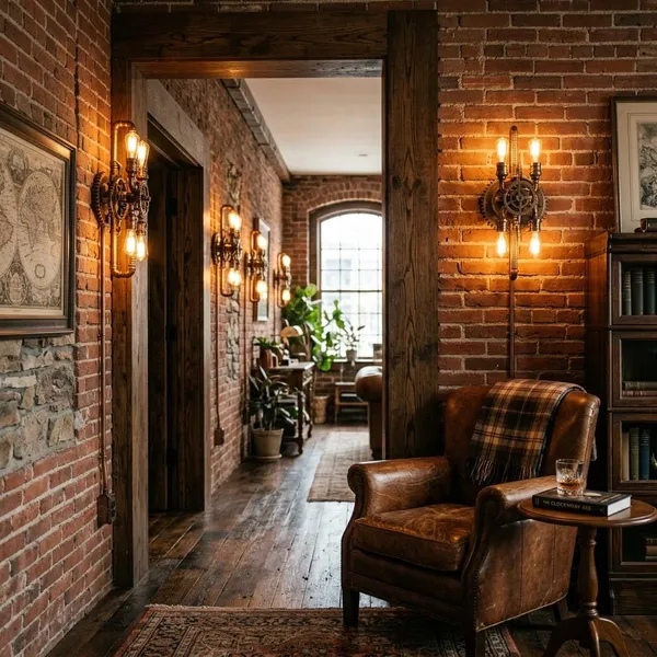 What makes a wall sconce steampunk?