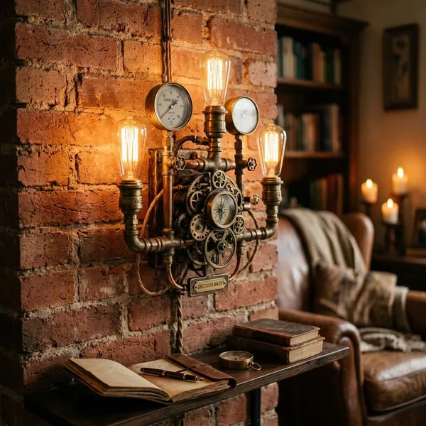 How to install a steampunk wall sconce