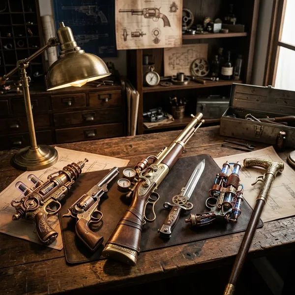 steampunk weapons