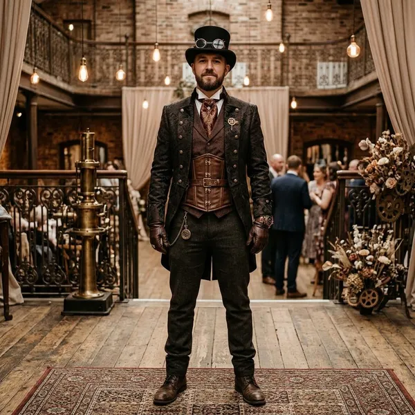 steampunk wedding suit