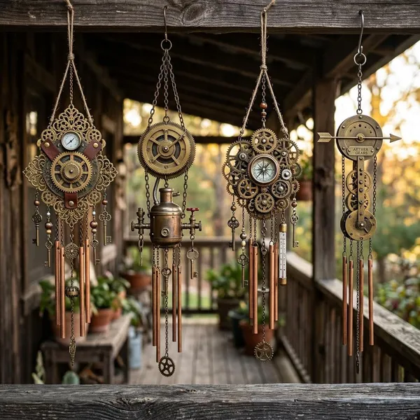 What makes wind chimes steampunk?