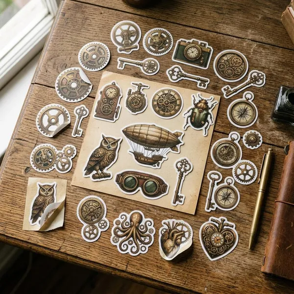 What makes a sticker steampunk