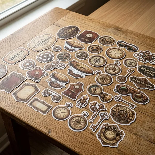 Popular steampunk sticker styles