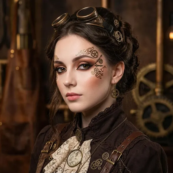 victorian steampunk makeup